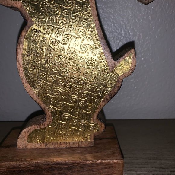 NWT Mommy & Baby Bunny Wooden Decoration - Picture 4 of 5